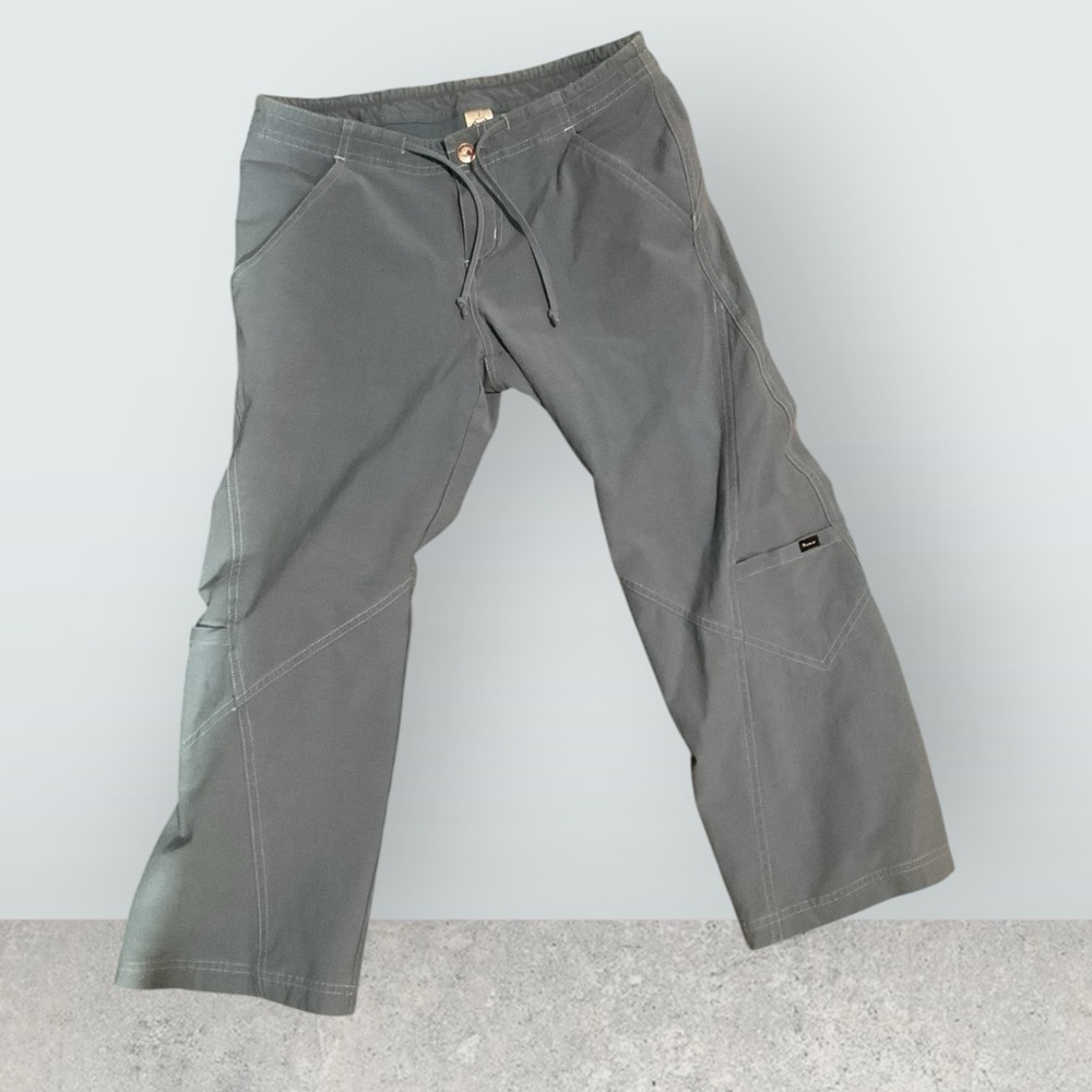Prana Women's Slate Gray Cropped Drawstring Pants